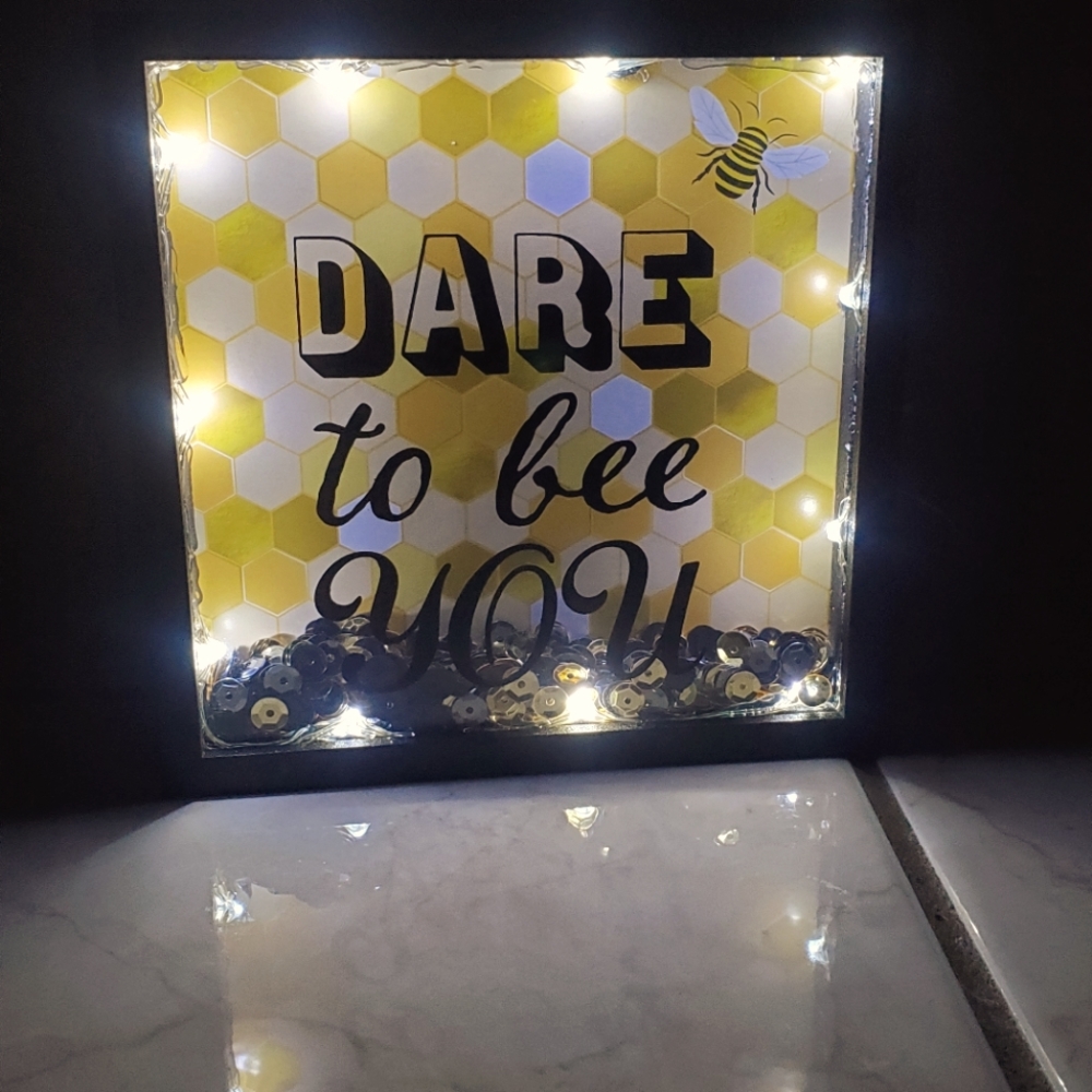 LED Light Inspirational picture frame